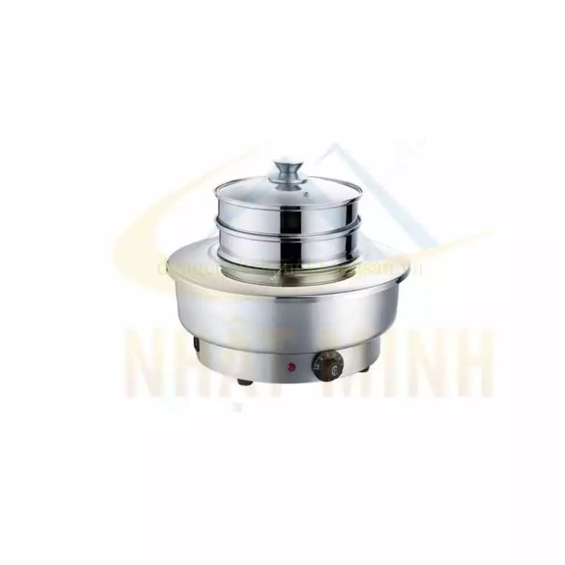 Nồi hấp Dimsum tròn dùng điện 2 xửng BF-NMDS002