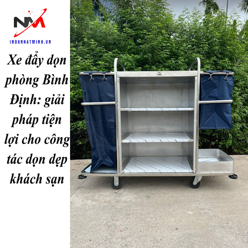 Xe đẩy dọn phòng Bình Định: giải pháp tiện lợi cho công tác dọn dẹp khách sạn