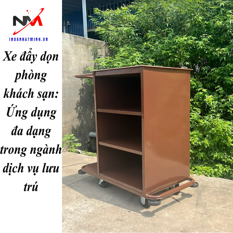 Xe đẩy dọn phòng khách sạn: Ứng dụng đa dạng trong ngành dịch vụ lưu trú