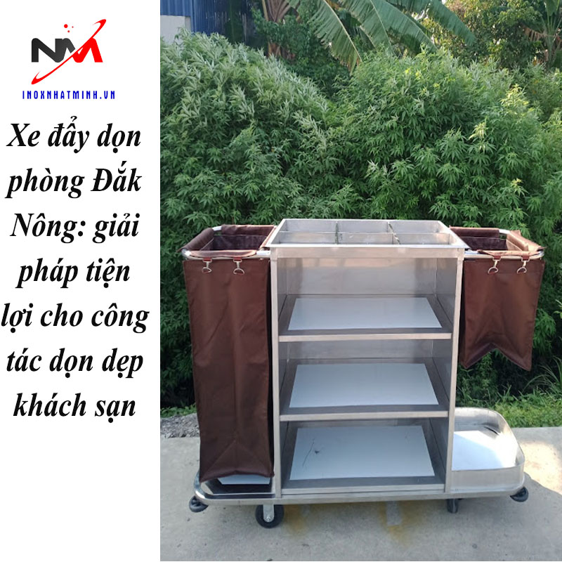 Xe đẩy dọn phòng Đắk Nông: giải pháp tiện lợi cho công tác dọn dẹp khách sạn